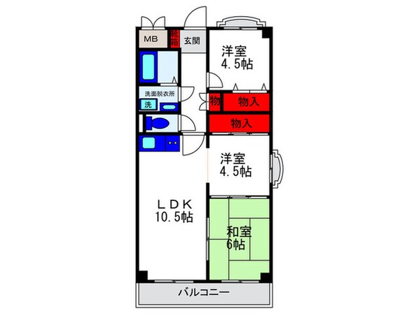 スクエアコート上野西の物件間取画像